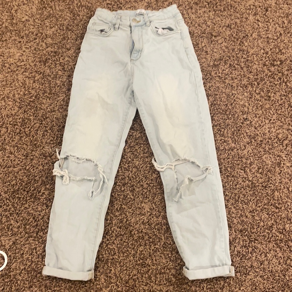 Cotton On Pants size 4 with rips in knees